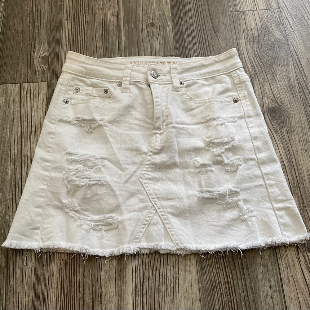 White jean skirt ✨